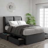 Kendrix Fabric Drawer Bed Frame